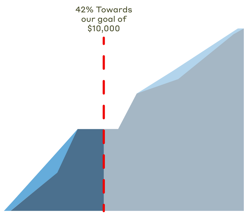 42% towards our goal