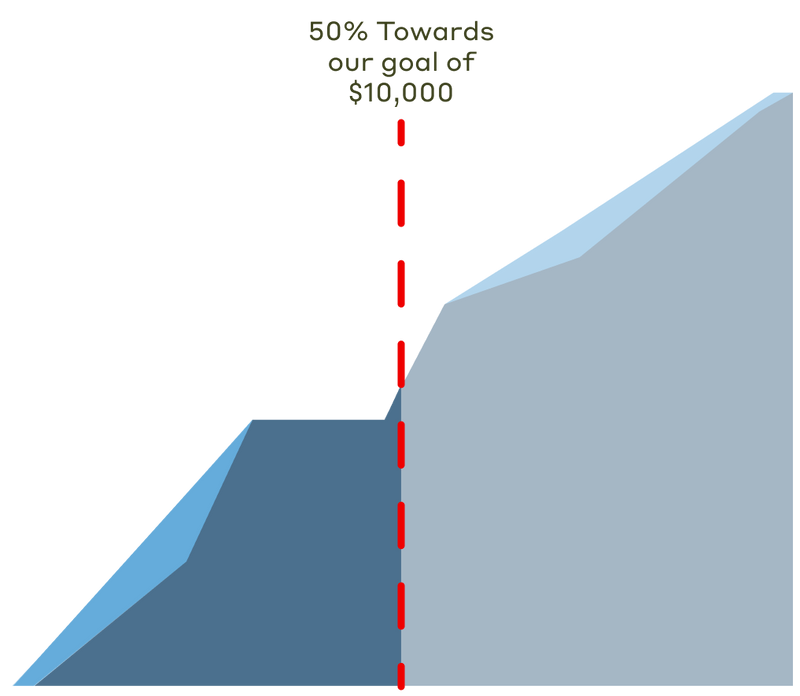 50% towards our goal