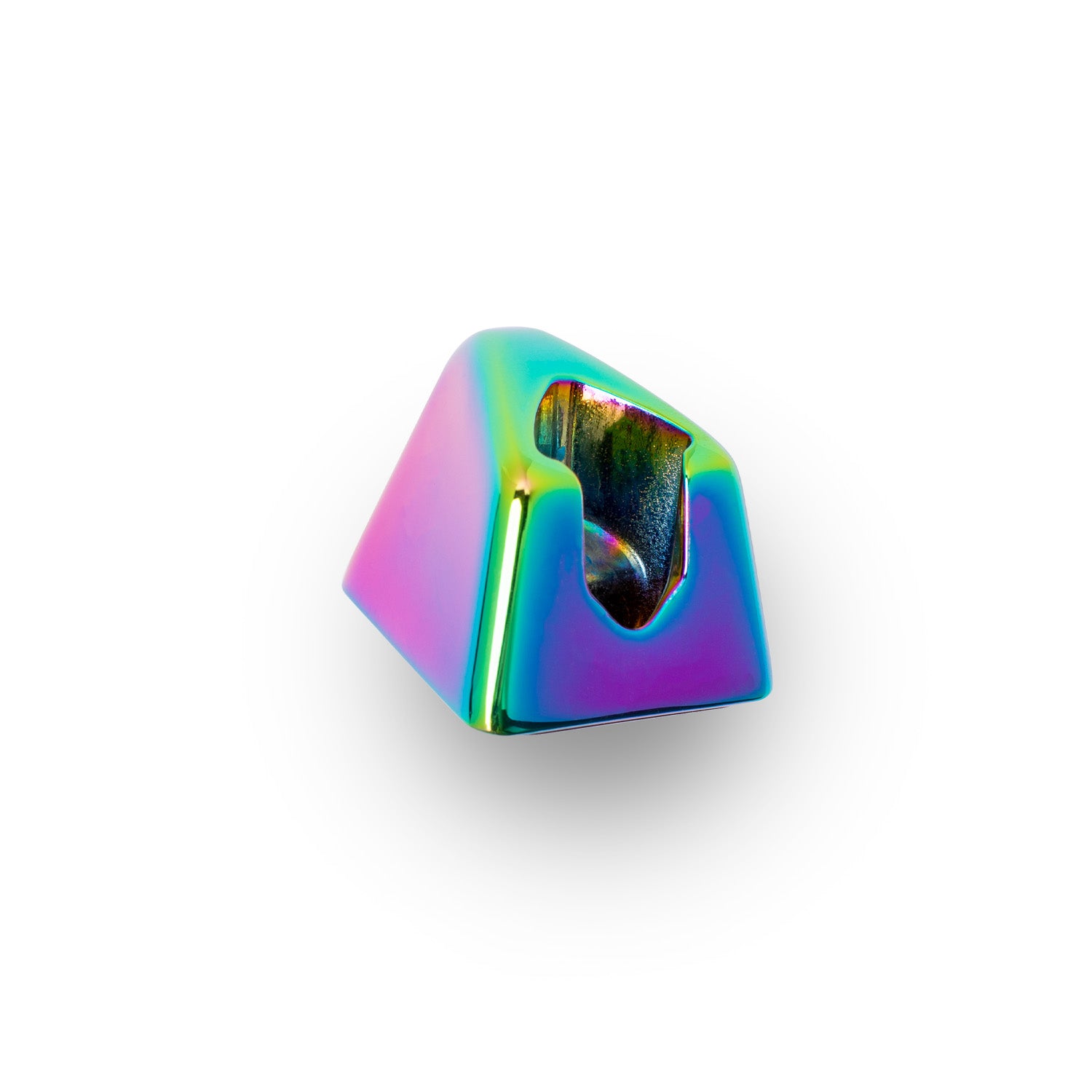 A Leaf Shave brand Leaf razor stand in the finish called Prism