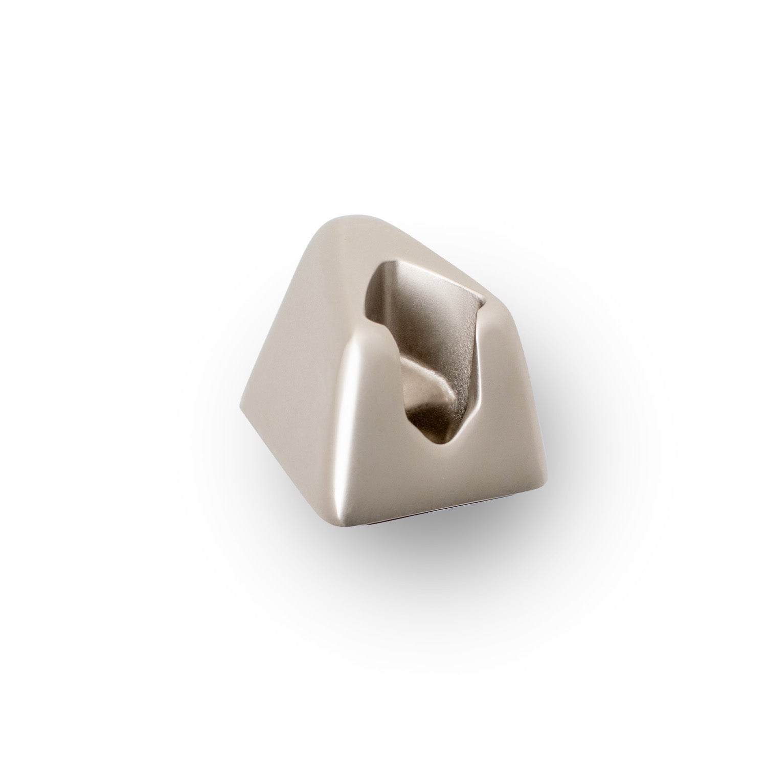 A Leaf Shave brand Leaf razor stand in the finish called Silver