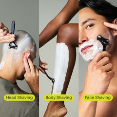 Head shaver, body shaver, face shaver with the Leaf Two Razor