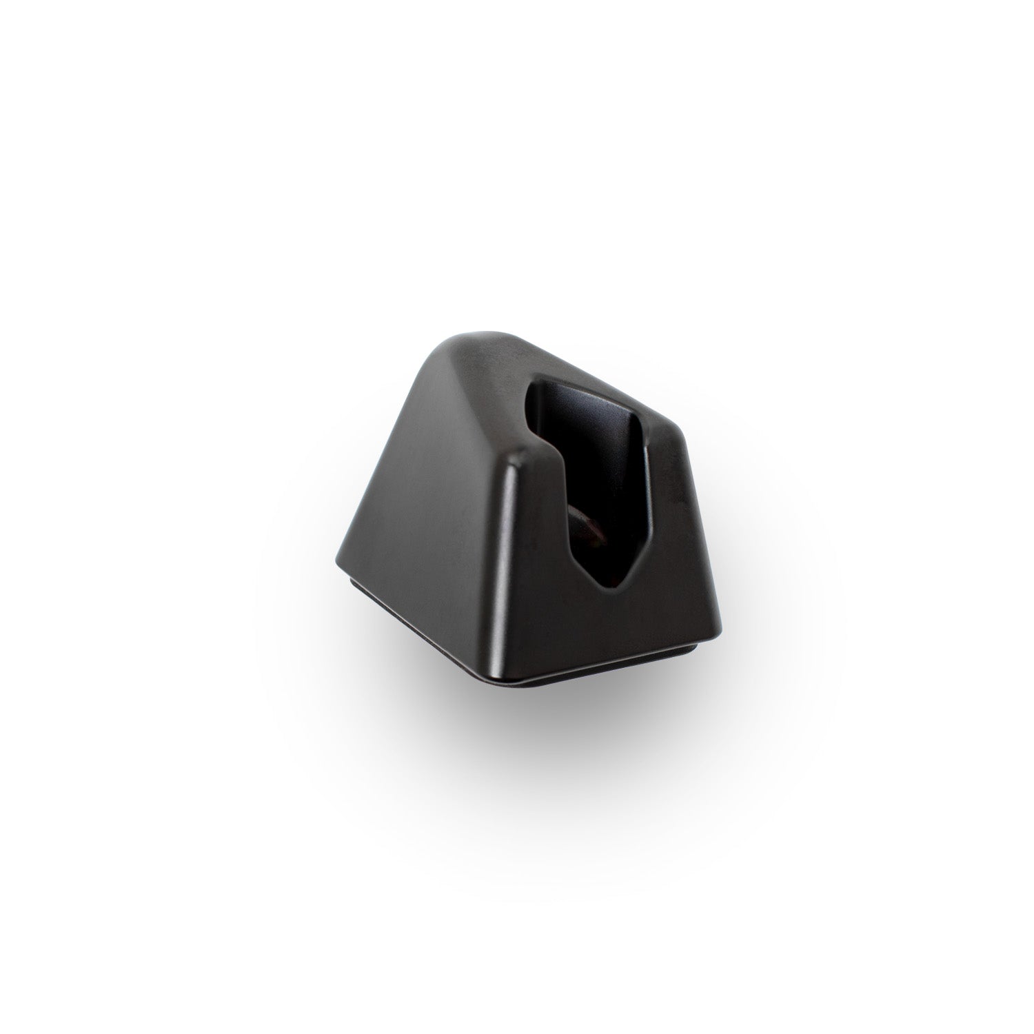 A Leaf Shave brand Leaf razor stand in the finish called Black