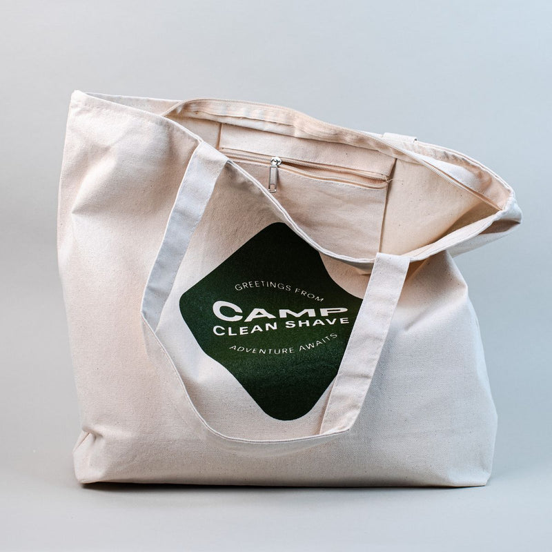 Camp Clean Shave Tote Bag