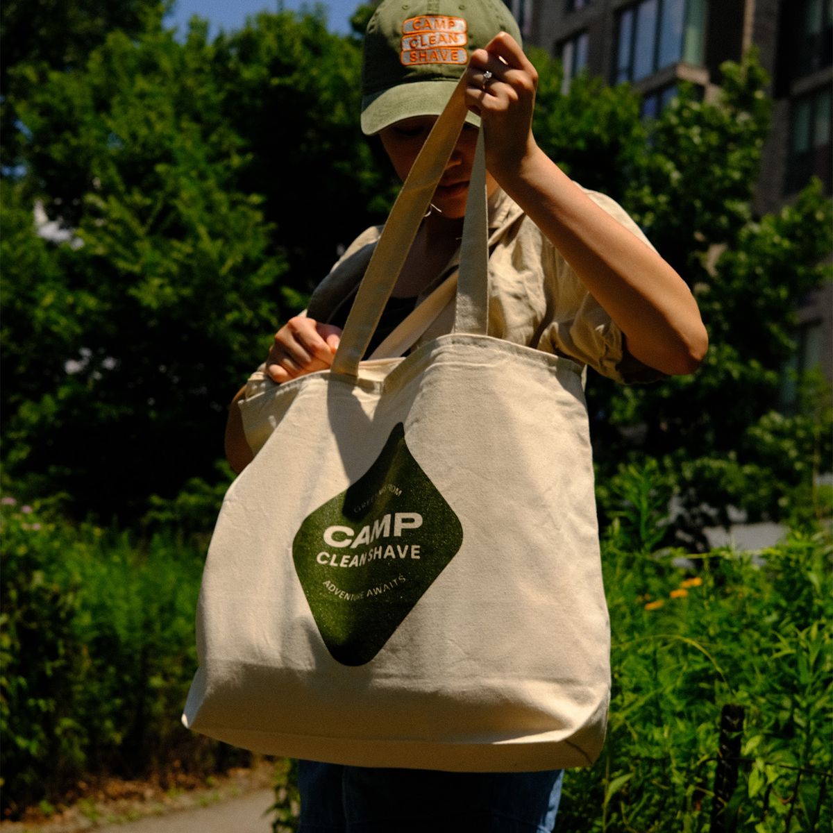 Camp Clean Shave Tote Bag