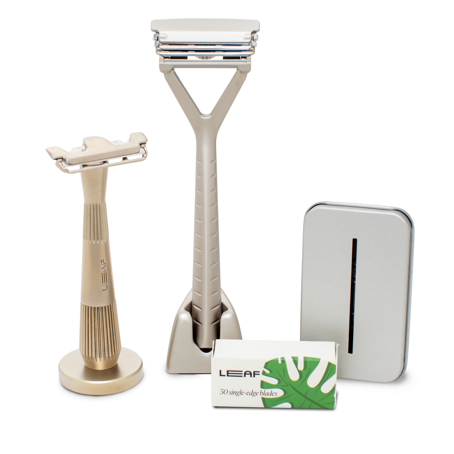 Razor Set Kit | Leaf Razor & Stand + Twig Razor & Stand + Blade Pack ...